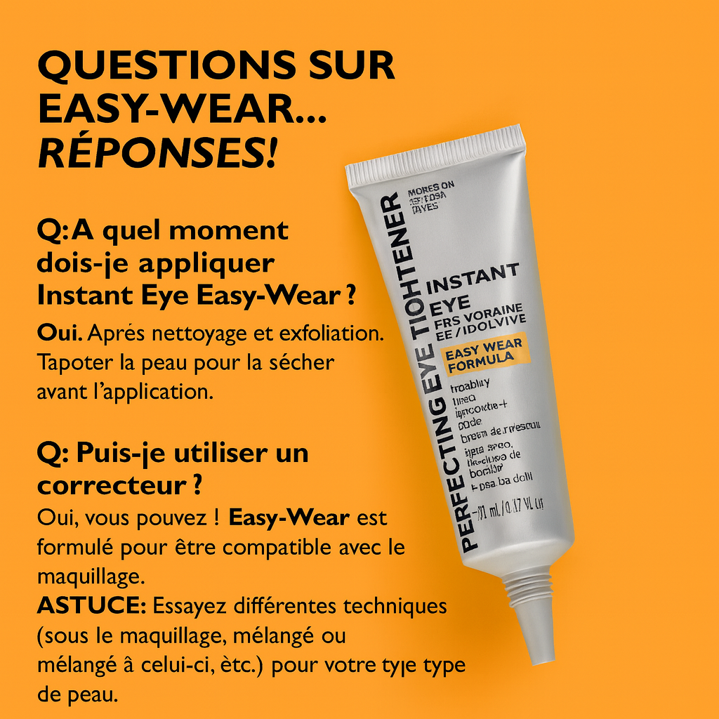 Tenseur instantané pour les yeux Technologie confortable et facile à porter