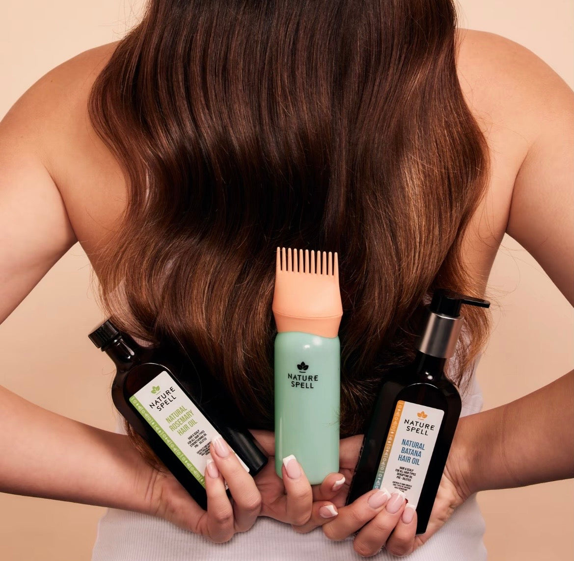 Batana & Rosemary Hair Care Set with Pump and Oil Applicator