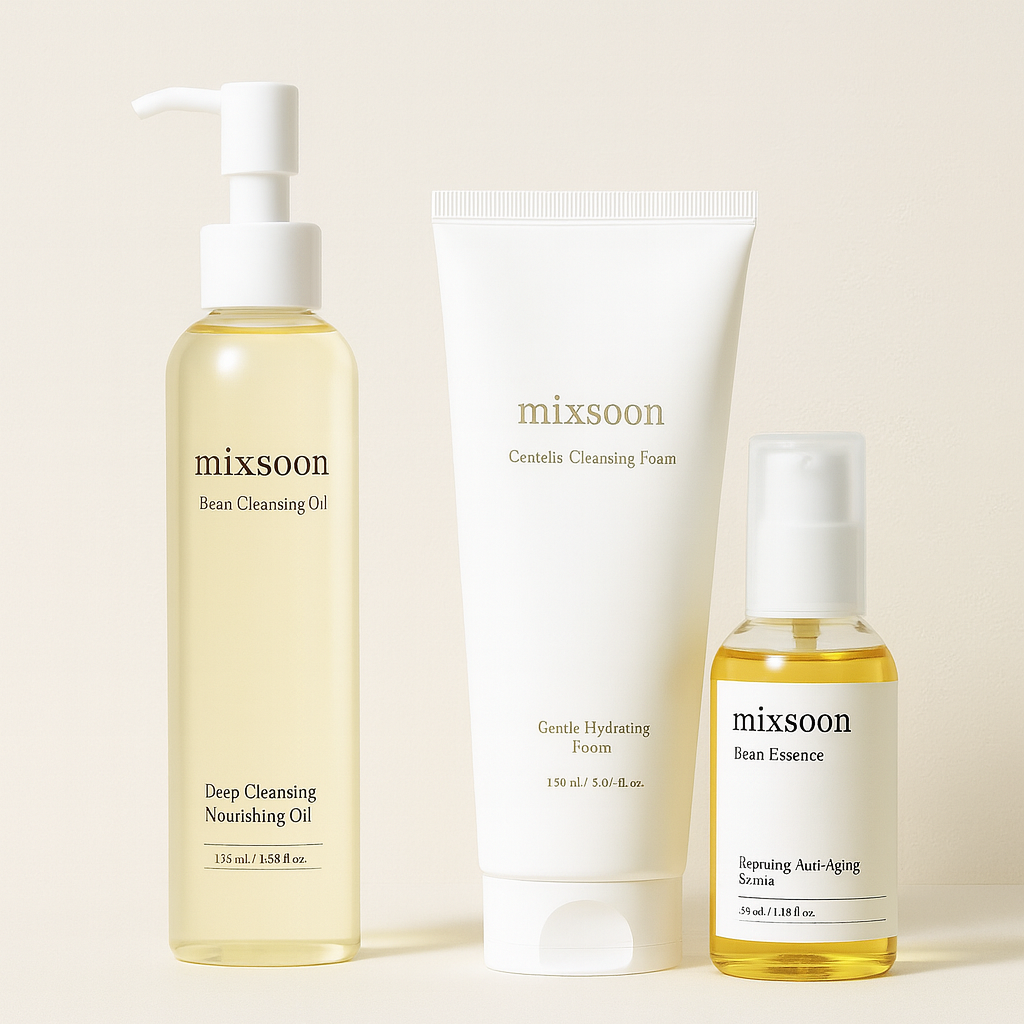 Coffret Mixsoon Bean Routine 3-en-1 – Nettoie, Répare & Illumine