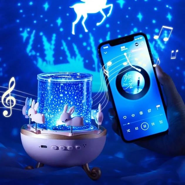 Projecteur Veilleuse Magique™ Endormez vos enfants 2x plus vite avec lumière et musique apaisantes